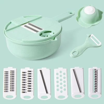 cuisine mandoline rose bleu ou vert