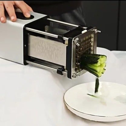 coupe frite électrique design ergonomique contrôle par bouton