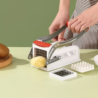 coupe frites découpe réalisée en quelques secondes