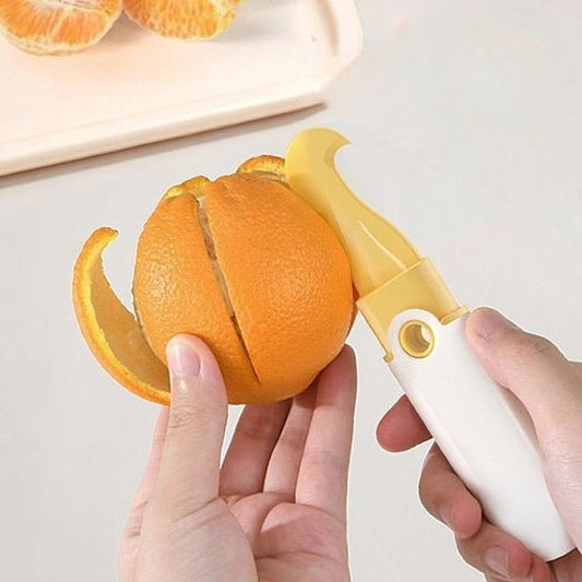 Éplucheur d'oranges éplucher une orange en enlevant toute la partie amère