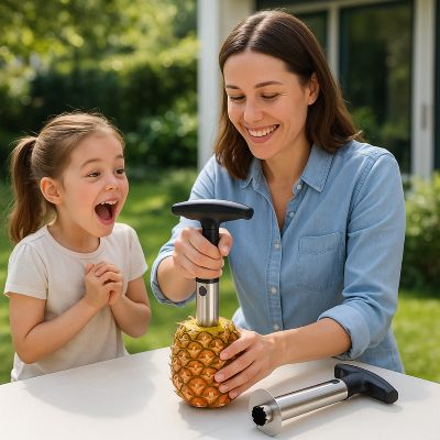 coupe ananas couteau ananasépluche tout en sécurité