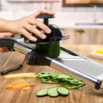 mandoline cuisine frein antidérapant à la base pour stabilité