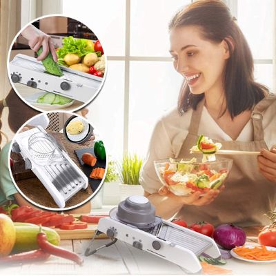mandoline-cuisine-personne-préparant-belle-salade