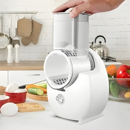 mandoline electrique conception sécurisée pour éviter contact avec lames