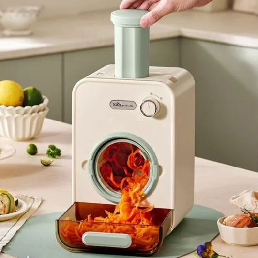 Mandoline Electrique Cuisine fait de belles juliennes de carottes