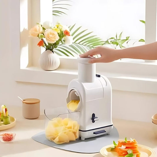 Mandoline Électrique Cuisine maman qui fait des chips croquantes