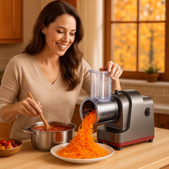 mandoline électrique faire sauce à spaghetti rapidement