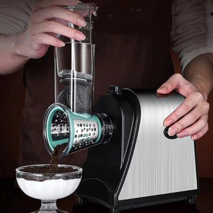 mandoline électrique pomme de terre grande ouverture d'alimentation